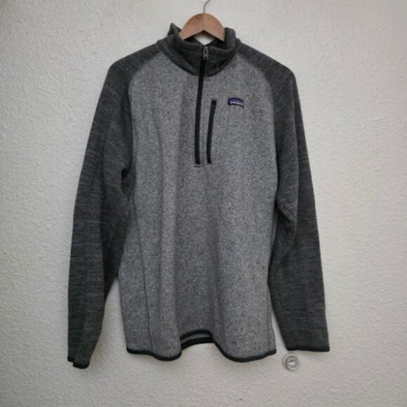 Patagonia Better Sweater 1/4 Zip in Gray Fleece Men's Size XL - Picture 1 of 7